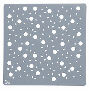 Estencil Para Bolo e Biscoito Text-St15-14 15x15cm - 1 Un - Cromus Allonsy