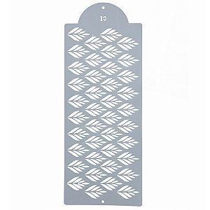 Estencil Para Bolo Floral - St39-10 15x39cm - 1 Un - Cromus Allonsy