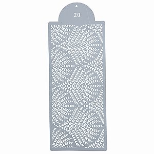 Estencil Para Bolo Floral-St39-20 15x39cm - 1 Un - Cromus Allonsy