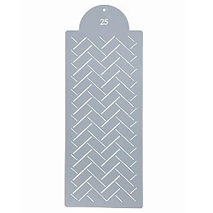 Estencil Para Bolo Geometrico-St39-25 15x39cm  - 1 Un - Cromus Allonsy