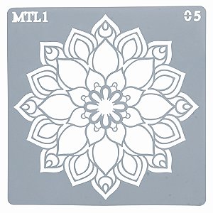 Estencil Para Bolo Mandala-St15-05 15x15cm - 1 Un - Cromus Allonsy