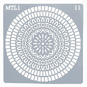 Estencil Para Bolo Mandala-St15-11 15x15cm - 1 Un - Cromus Allonsy