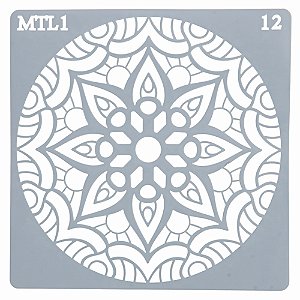 Estencil Para Bolo Mandala-St15-12 15x15cm - 1 Un - Cromus Allonsy