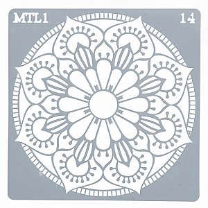 Estencil Para Bolo Mandala-St15-14 15x15cm - 1 Un - Cromus Allonsy