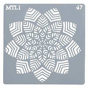 Estencil Para Bolo Mandala-St15-47 15x15cm - 1 Un - Cromus Allonsy