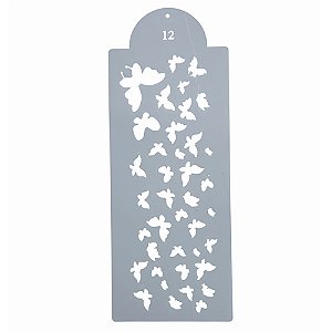 Estencil Para Bolo Ornamental-St39-12 15x39cm - 1 Un - Cromus Allonsy