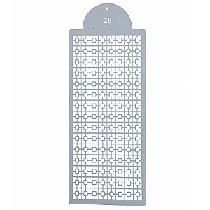 Estencil Para Bolo Ornamental-St39-28 15x39cm - 1 Un - Cromus Allonsy