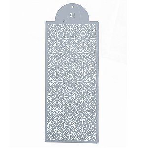 Estencil Para Bolo Ornamental-St39-31 15x39cm - 1 Un - Cromus Allonsy