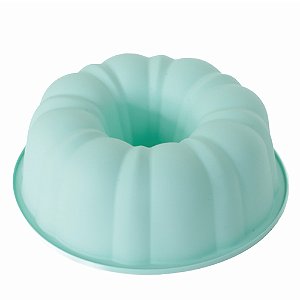 Forma de Silicone Redonda Abóbora Verde 25,8x25,8x9Cm - 1 Un - Cromus Allonsy