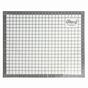 Tapete de Silicone Retangular Quadriculado com Fibra de Vidro 40x50x0,07cm - 1 Un - Cromus Allonsy