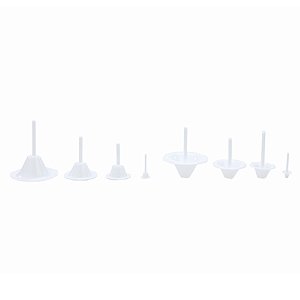 Suporte Para Modelar Flores e Lírios Plástico Branco - Jogo com 8 Un - Cromus Allonsy