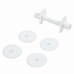 Rolo Cortador Laços e Fitas Para Pasta Americana 9,5x4x4cm - Kit com 14 Un - Cromus Allonsy