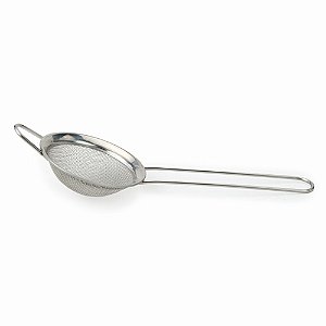 Peneira Trama Fina Aço Inox 19,2x6,9x4cm Prata - 1 Un - Cromus Allonsy