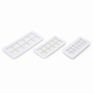 Molde Para Pasta Americana Quadrado Branco - Jogo com 3 Un - Cromus Allonsy