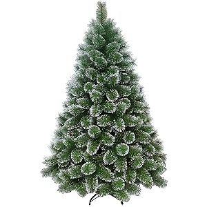 Árvore de Natal 1,20 Metros Pé de Ferro Nevada com 110 Galhos