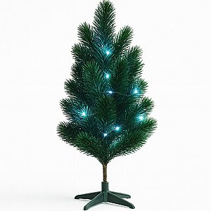 Árvore de Natal com Led 30cm Branco Frio