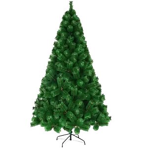 Árvore de Natal 2,10 Metros Pé de Ferro Lisa com 350 Galhos