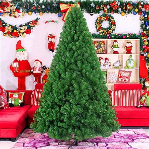 Árvore de Natal Pinheiro Super Luxo 1,80 Metros Pé de Ferro com 1100 Galhos