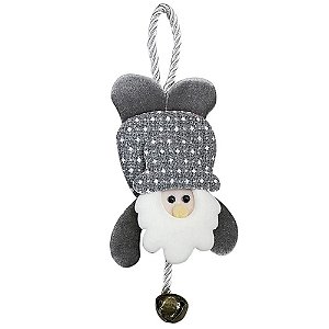 Enfeites Natalino Papai Noel Prata 3cm - 1 Un