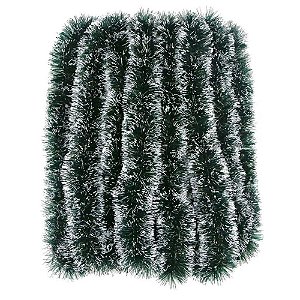 Festão Ramificado Aramado Nevado 2,70 Metros com 200 Galhos de 6cm