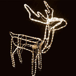 Rena Decorativa de Led 80x50x16cm Branco Frio - 220 Volts