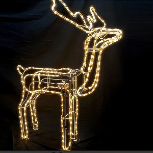 Rena Decorativa de Led 80x50x16cm Branco Quente - 220 Volts