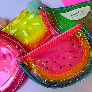 Bolsinhas Neon Frutas Vinil Neon 28X18Cm