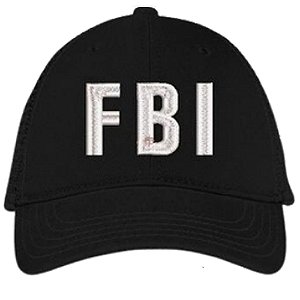 Boné Regulável em Tecido FBI