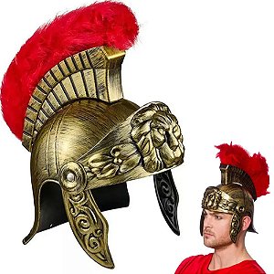 Capacete Soldado Romano Luxo - Para Festas