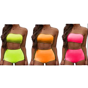 Conjunto Hot Pant Neon