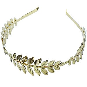 Coroa de Grega de Metal Dourada