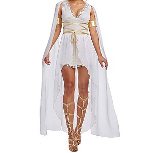 Fantasia Adulto Deusa Grega Luxo M