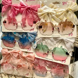 Kit Luxo Óculos Acrílico com 2 Laços