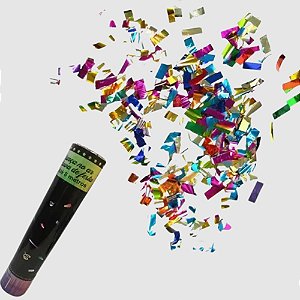 Lança Confete Colorido - Tubo com 30cm
