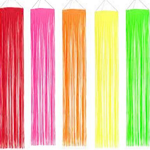 Lustre de Fitas de Rafia Neon 1,80 Metros