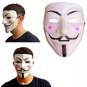 Máscara Plástica V de Vingança - Para Festas