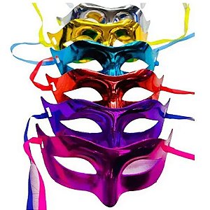 Máscara Veneza Metalizada - Para Festas