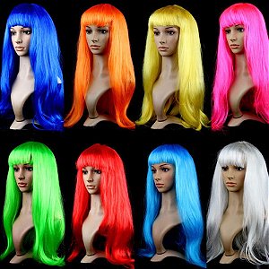 Peruca Longa Lisa - Para Festas