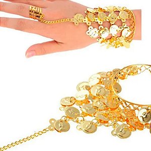 Pulseira Odalisca com Anel Metal