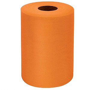 Rolo de Tule com 50 Metros e 1,20 Metros de Largura Laranja