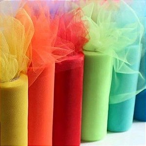 Rolo de Tule com 50 Metros e 1,20 Metros de Largura Preto