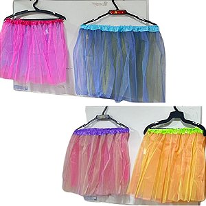 Saia de Tule Bicolor Lisa 40cm