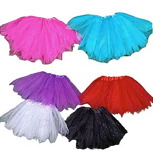 Saia de Tule Infantil Cores Sortidas