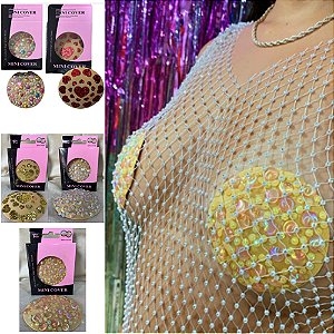 Tampa Sex Bojo Siliconado Auto-Colante com Pedras Laminadas 10x10cm