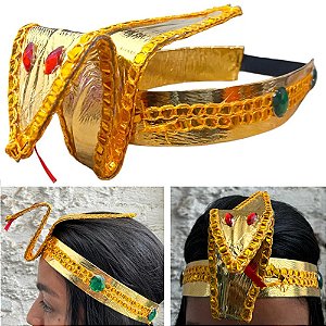 Tiara Cleopata Nacional Luxo - Para Festas