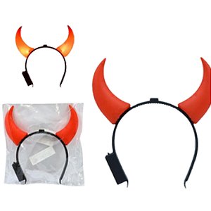 Tiara Diabinha com Led - Para Festas