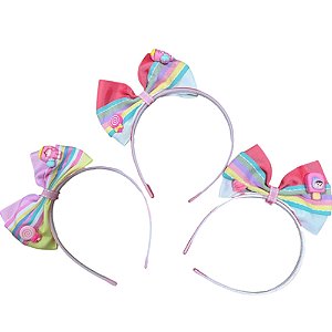 Tiara Luxo Laço Lateral Importada - Para Festas