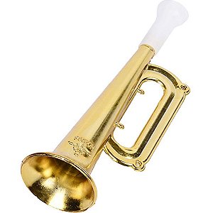 Trompete Metalizado com Apito - 1 Un