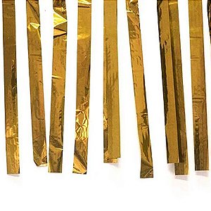 Varal de Fitas Metalizadas 10 Metros Dourado