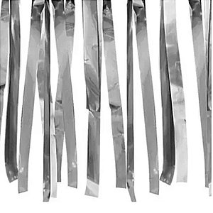 Varal de Fitas Metalizadas 10 Metros Prata